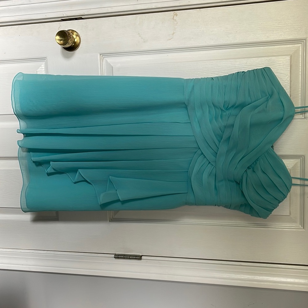Teal dress. Worn once! Great condition.